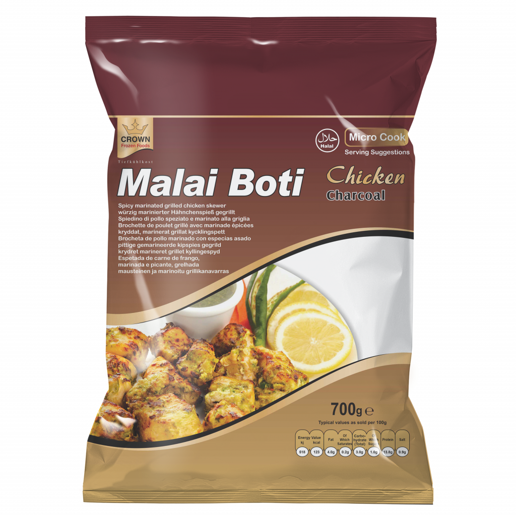 Crown Frozen Chicken Pieces in Malai Sauce 700g